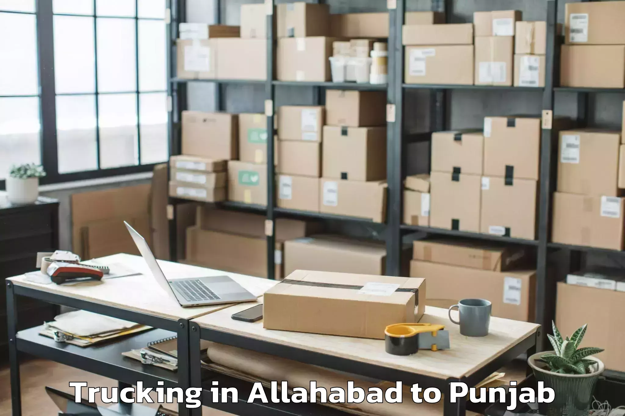 Affordable Allahabad to Sujanpur Trucking